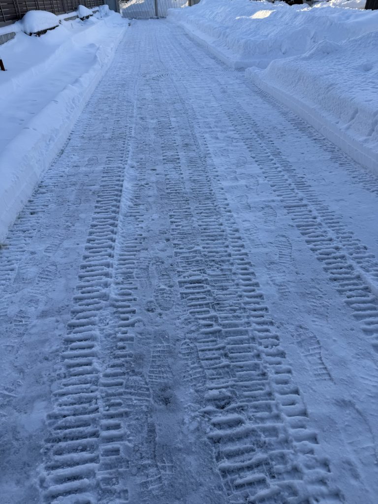 今日は自宅の除雪を3時間位してました⛄️🪏今シーズン2回目👀🐶あいつ